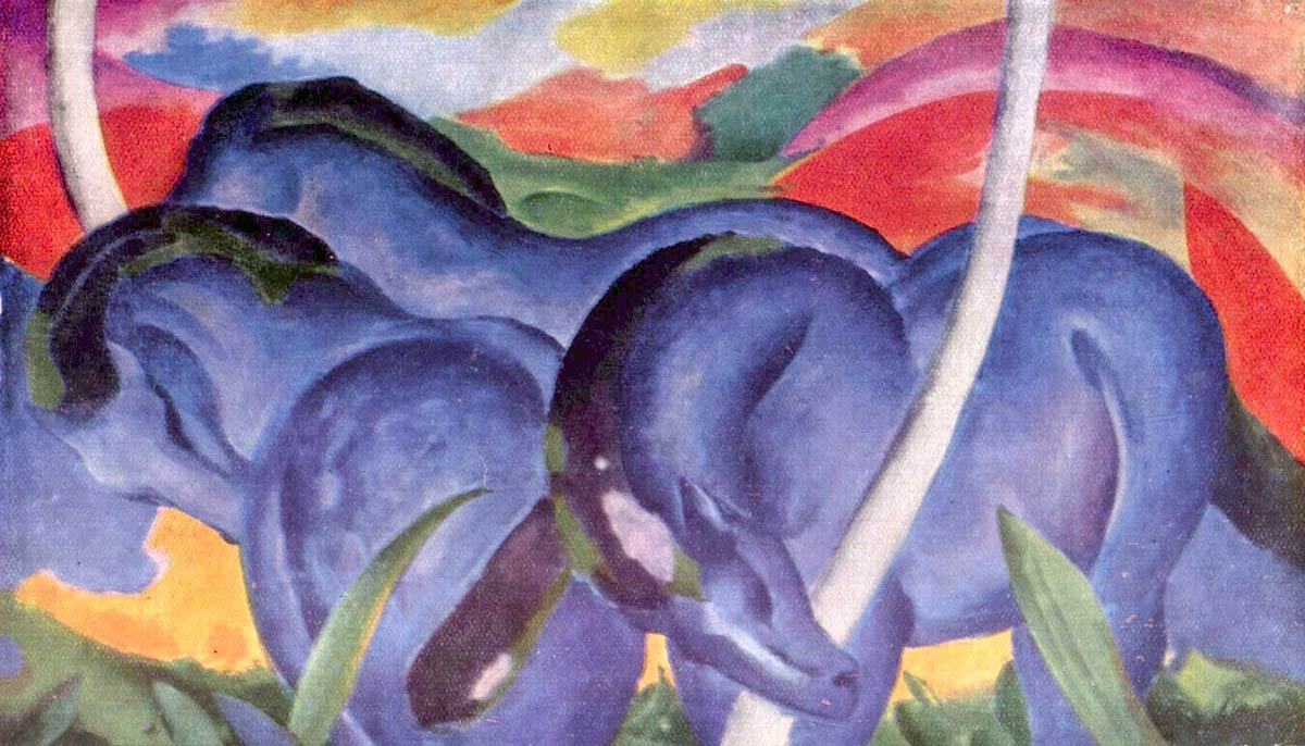 Franz Marc, The Large Blue Horses