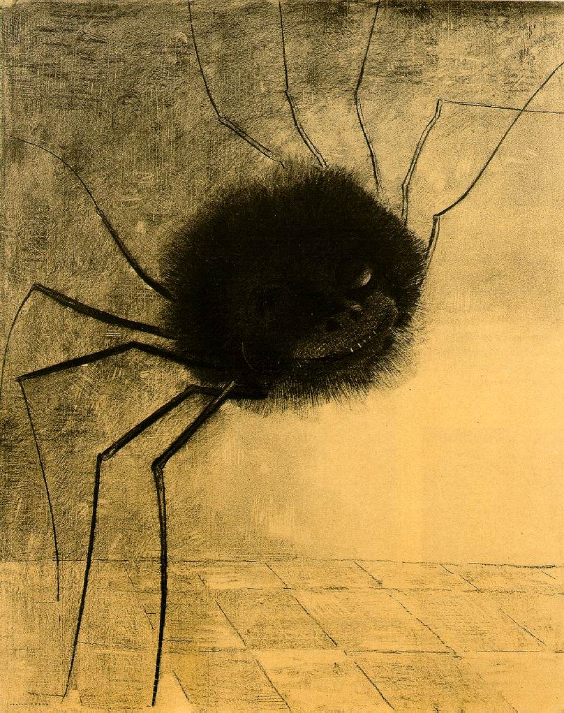 Odilon Redon, Smějící se pavouk, 1891